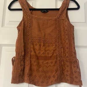 Lucky Brand, tank top, size xs, rust colored